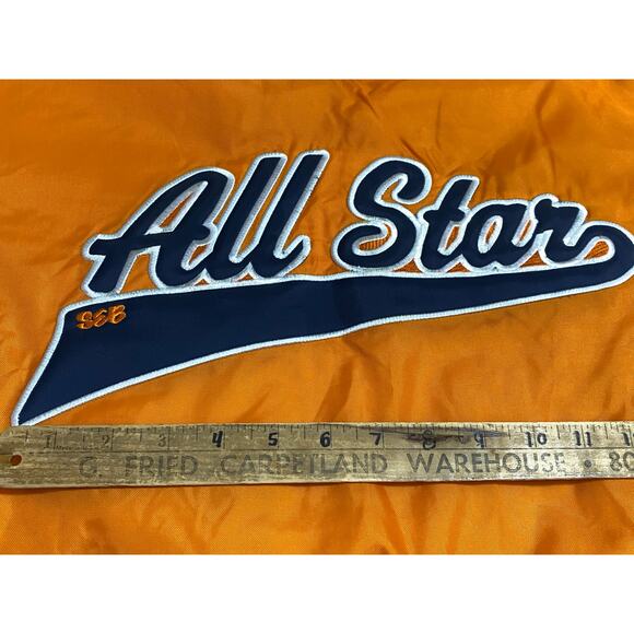 Vintage Steve and Barry's All Star Orange Pullover Sweater Rare XL - Picture 5 of 9